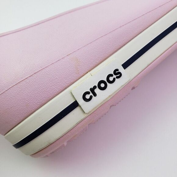 Crocs Crocband Womens Size 11 Bubblegum Pink Slip On Comfort Ballet Flats Shoes - Picture 9 of 10